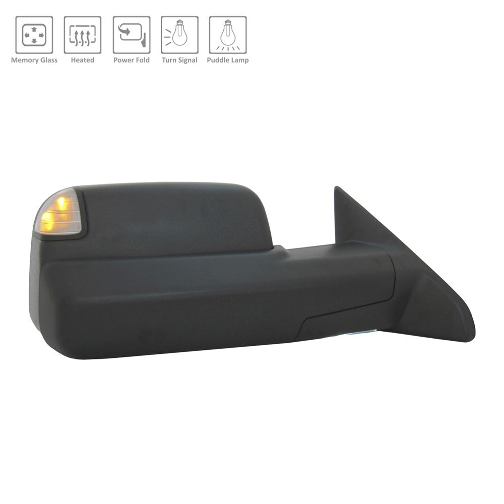 Right Passenger Side Door Mirror 2013-2018 Ram 2500, 3500