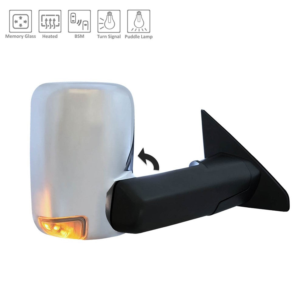 Right Passenger Side Power Tow Style Door Mirror 2019-2020 Ram 1500