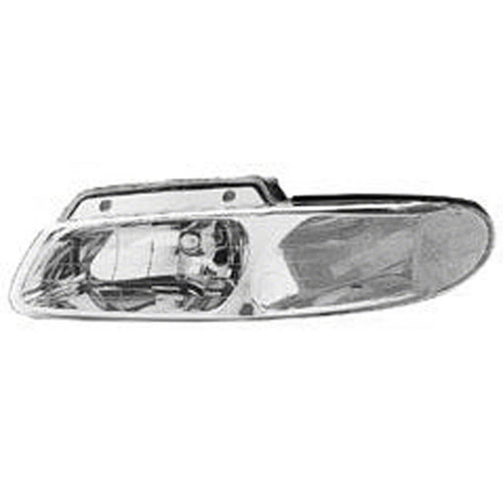 Front Left Driver Side Headlight Assembly 2000 Chrysler Town & Country & Dodge Caravan & Plymouth Voyager