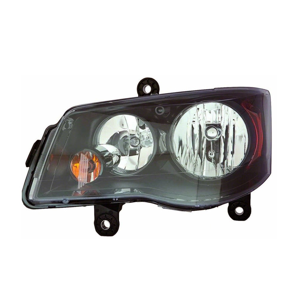 Front Left Driver Side Halogen Headlight Assembly 2014-2020 Chrysler Town & Country & Dodge Caravan & Ram Cv