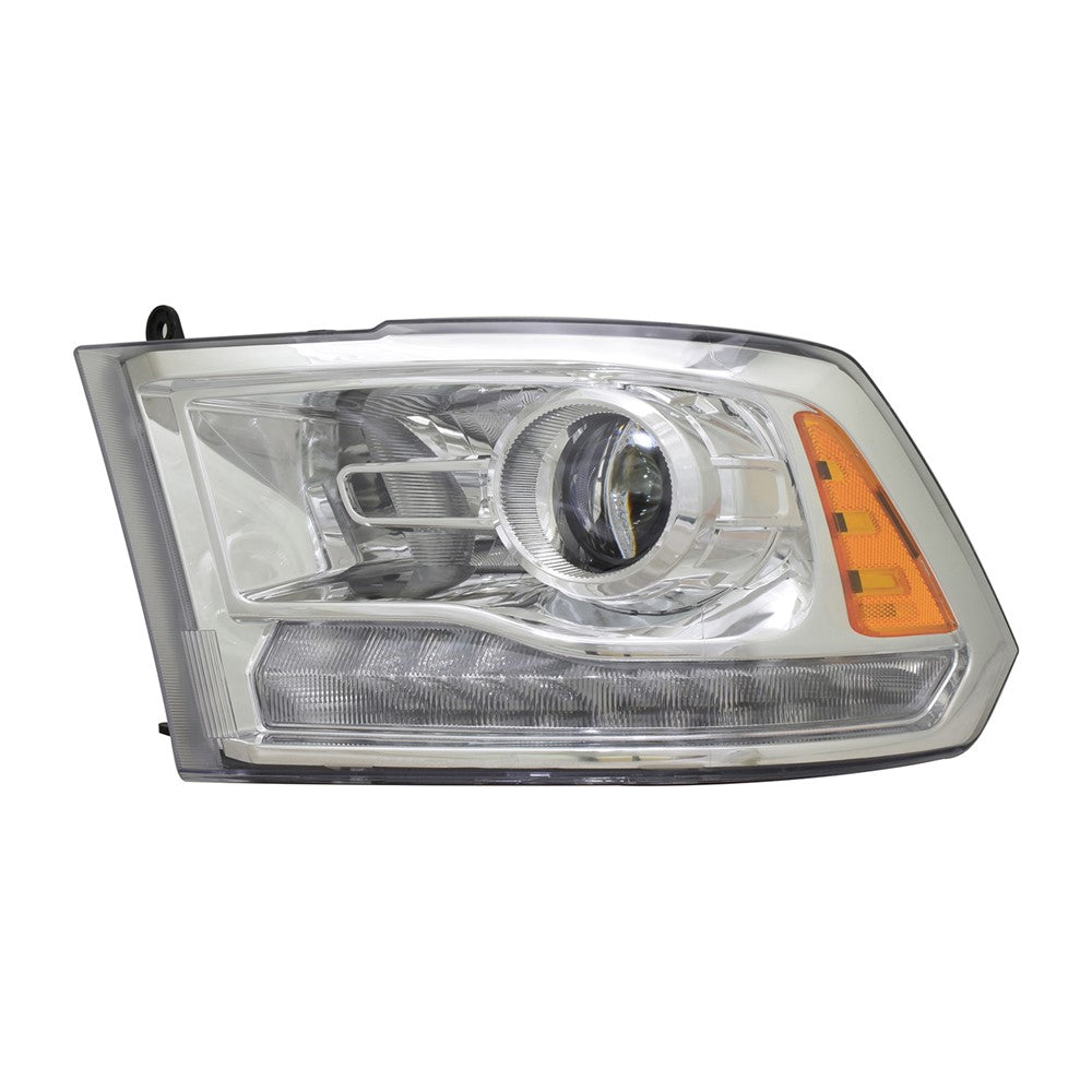 Front Left Driver Side Halogen Projector Style Headlight Assembly 2016-2021 Ram 1500, 2500, 3500, Pickup-Ram-4500, Pickup-Ram-5500, 1500 Classic