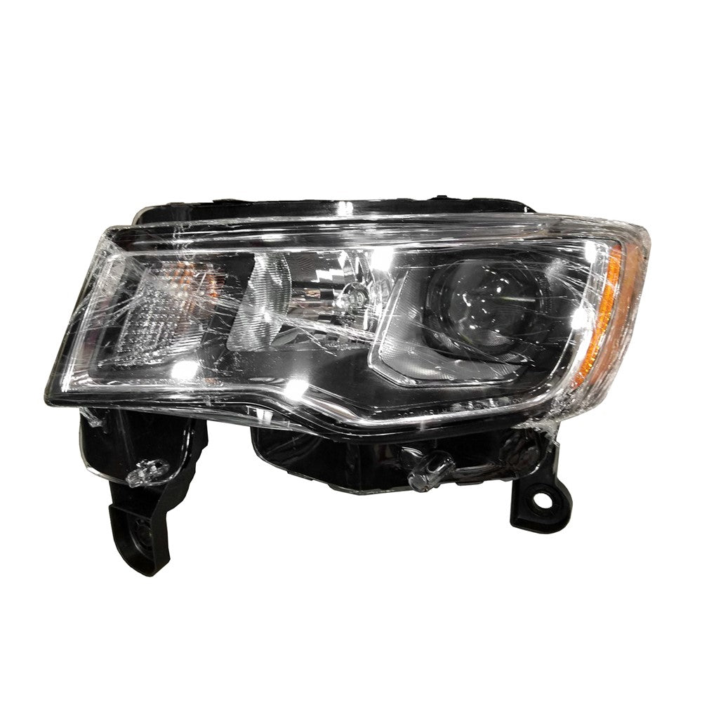 Front Left Driver Side Halogen Headlight Assembly 2017-2022 Jeep Grand Cherokee, Grand Cherokee Wk
