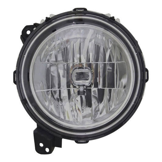 Front Left Driver Side Halogen Headlight Assembly 2018-2025 Jeep Wrangler, Gladiator