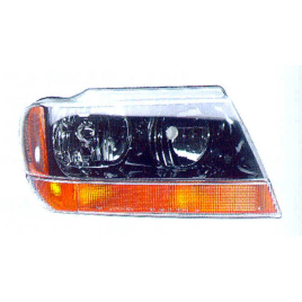 Front Right Passenger Side Headlight Assembly 1999-2002 Jeep Grand Cherokee