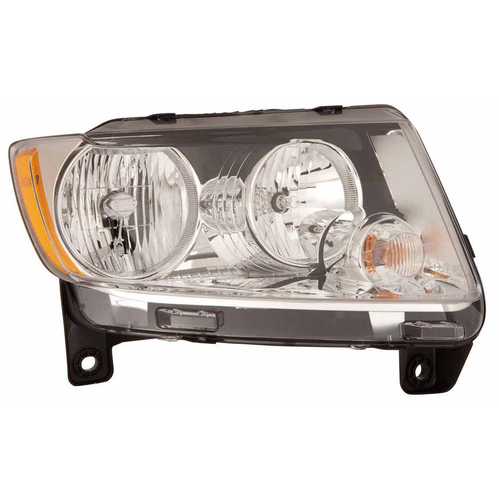 Front Right Passenger Side Halogen Headlight Assembly 2011-2013 Jeep Grand Cherokee