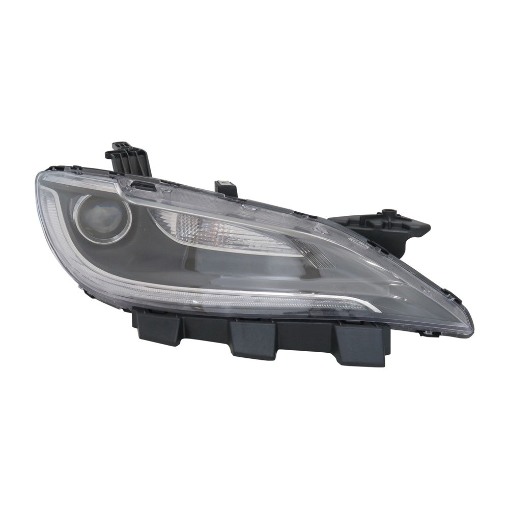 Front Right Passenger Side Halogen Headlight Assembly [9012 Bulb] With Led Daytime Running Lamp 2015 Chrysler 200