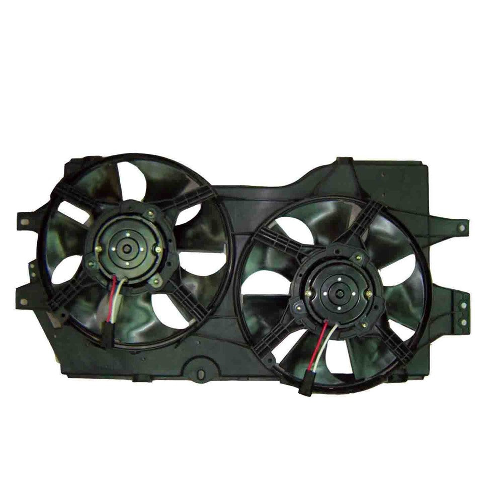 Dual Cooling Fan Assembly 1996-2000 Chrysler Town & Country & Dodge Caravan & Plymouth Voyager
