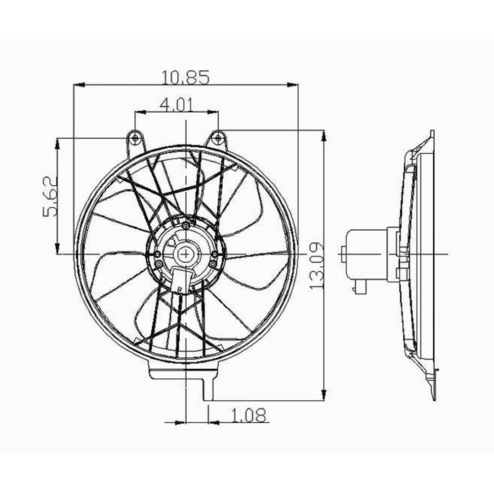 Dual Cooling Fan Assembly 1991-1992 Chrysler Town & Country & Dodge Caravan & Plymouth Voyager