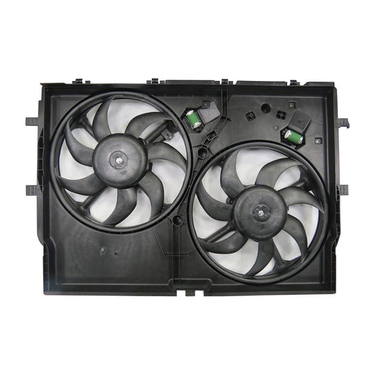 Radiator And Condenser Fan Assembly With Two Fans Side By Side 2014-2022 Ram Promaster 1500, Promaster 2500, Promaster 3500