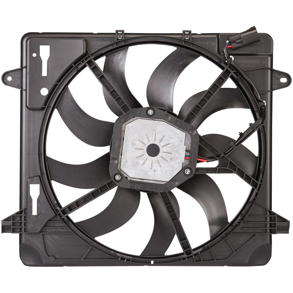 Radiator And Condenser Fan Assembly With One Big Fan 2012-2017 Jeep Wrangler