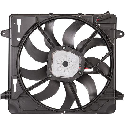 Radiator And Condenser Fan Assembly With One Big Fan 2012-2017 Jeep Wrangler