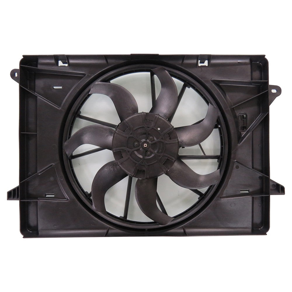 Radiator And Condenser Fan Assembly With One Big Fan 2017-2025 Chrysler Pacifica, Voyager, Grand Caravan