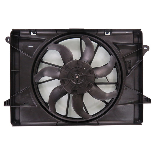 Radiator And Condenser Fan Assembly With One Big Fan 2017-2025 Chrysler Pacifica, Voyager, Grand Caravan