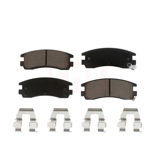 Rear Ceramic Disc Brake Pad 1991-2010 Chevrolet Venture & Pontiac Aztek Trans Sport & Cadillac Eldorado & Oldsmobile Aurora Intrigue & Saturn SC2 SW1