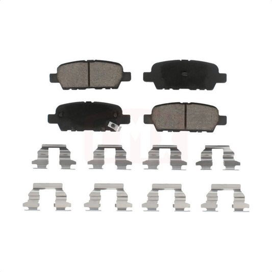 Rear Ceramic Disc Brake Pad 2002-2024 Nissan 370Z Altima Juke Murano Qashqai Quest & INFINITI EX35 FX45 G25 G35 JX35 M35 M37 M45 Q50 Q70 Q70L QX50