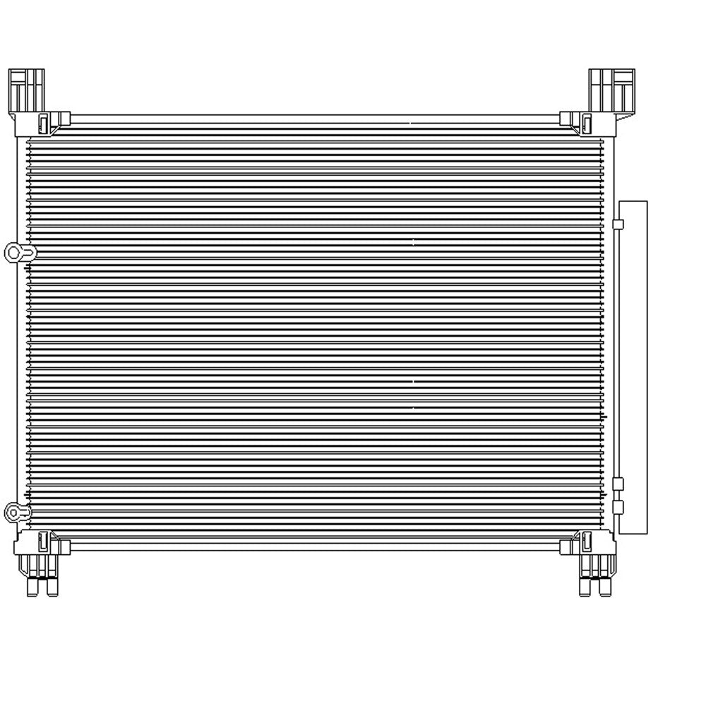 A C Condenser 2016-2019 Lexus Rx350, Rx350l
