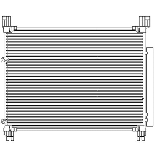 A C Condenser 2016-2019 Lexus Rx350, Rx350l