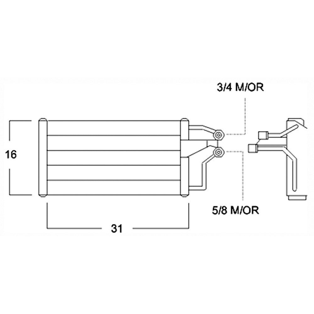 Ac Condenser 1985-1988 Oldsmobile 98, 88 & Buick Electra, Lesabre, Park Avenue & Cadillac Deville & Pontiac Bonneville