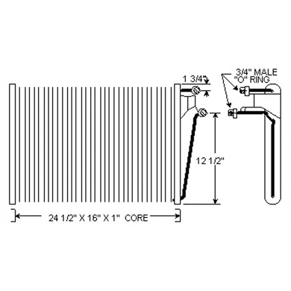 Ac Condenser 1989-1994 Buick Skyhawk & Chevrolet Cavalier & Pontiac Sunbird