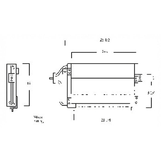 Ac Condenser 1981-1990 Dodge Omni, 600, Aries, Daytona, Lancer, Charger, Shadow, Dynasty & Plymouth Horizon, Caravelle, Reliant & Chrysler Laser