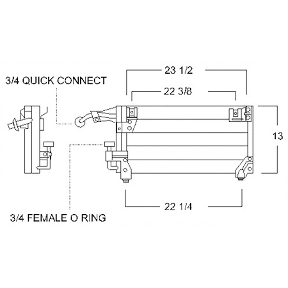 Ac Condenser 1993-1997 Ford Probe