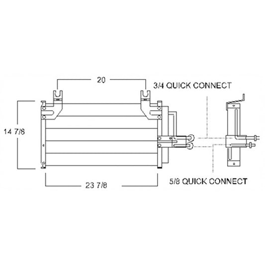 Ac Condenser 1992-1994 Ford Tempo & Mercury Topaz