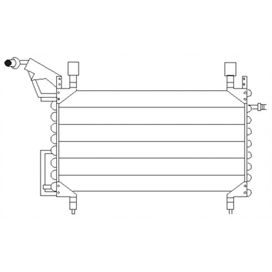 Ac Condenser 1988-1991 Ford Econoline Super Duty