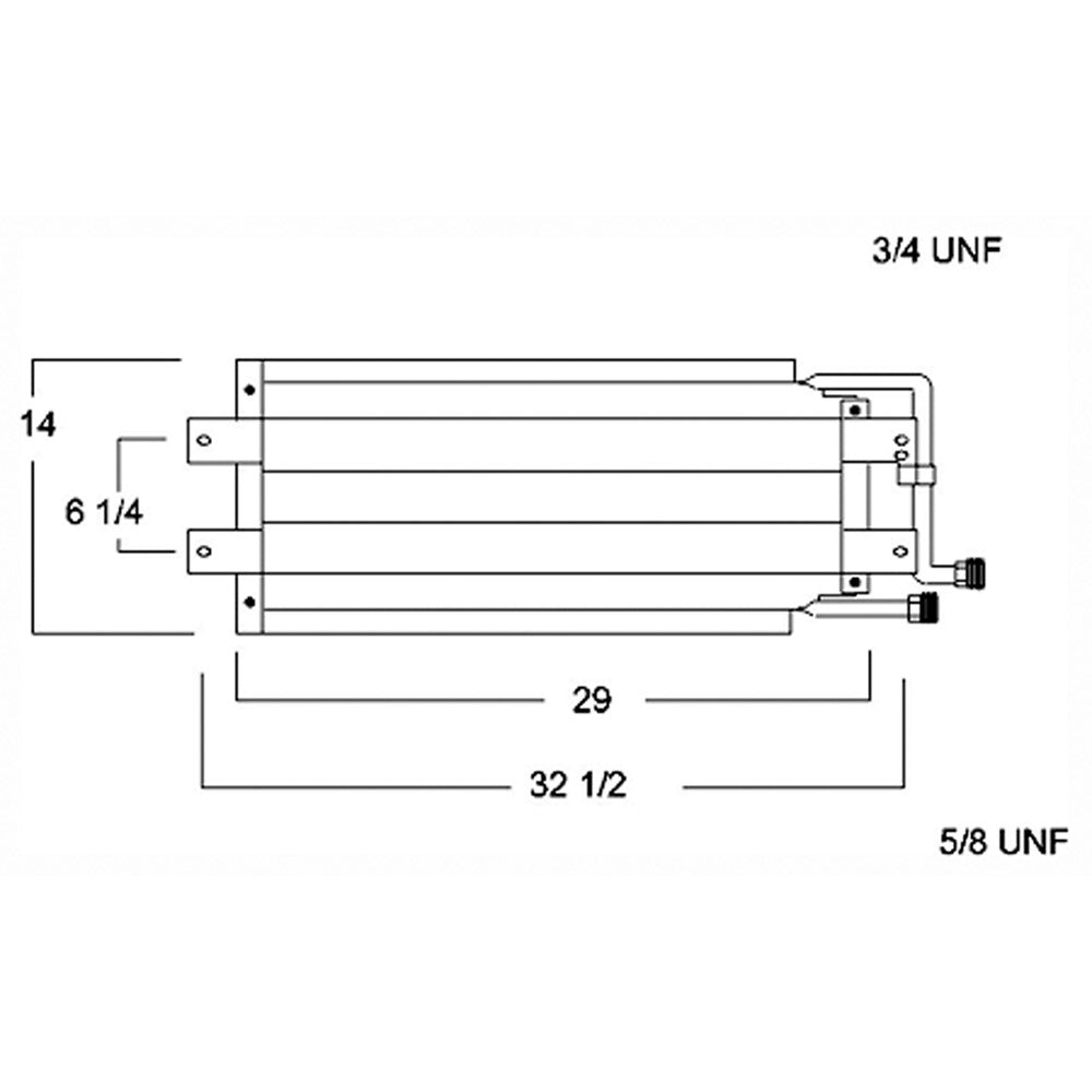 Ac Condenser 1983-1991 Chevrolet Van_chevy_fullsize(-1996) & Gmc Van_gmc_fullsize(-1996)