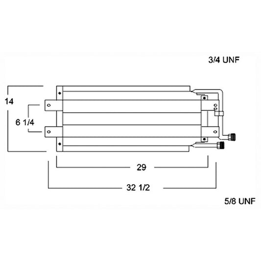 Ac Condenser 1983-1991 Chevrolet Van_chevy_fullsize(-1996) & Gmc Van_gmc_fullsize(-1996)