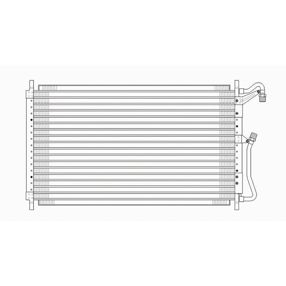 Ac Condenser 1990-1993 Chevrolet Lumina Apv & Pontiac Transport & Oldsmobile Silhouette