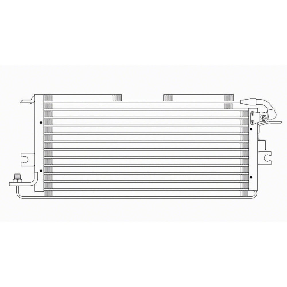 Ac Condenser From 2 94 1994-1995 Toyota Pickup