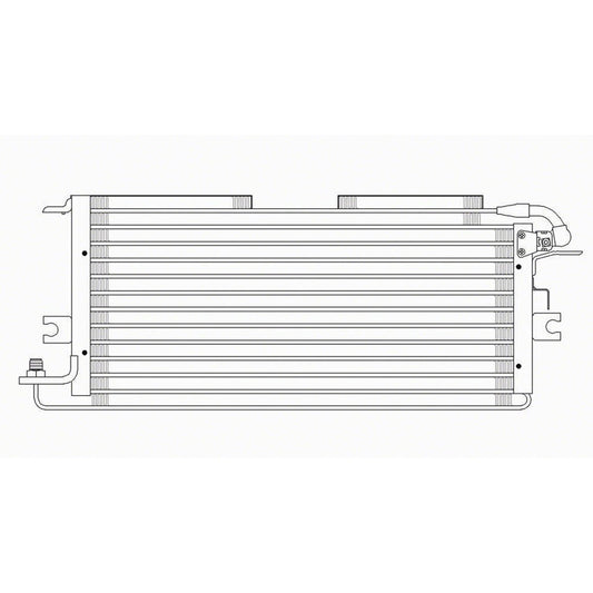 Ac Condenser From 2 94 1994-1995 Toyota Pickup