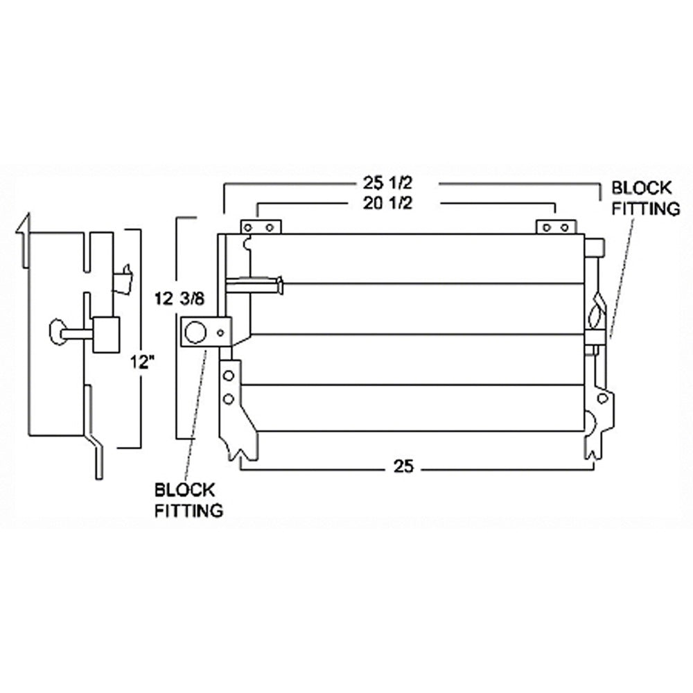 Ac Condenser 1989-1992 Geo Prizm