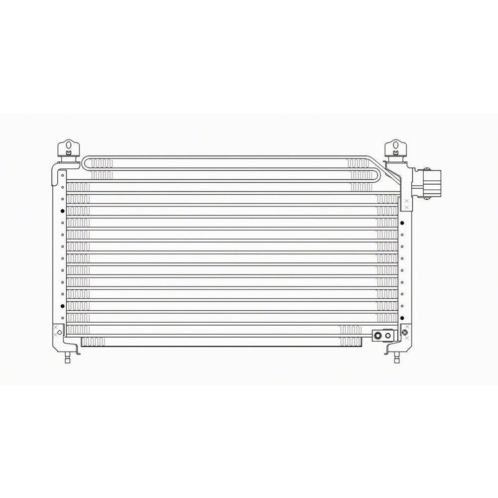 Ac Condenser 1990-1993 Acura Integra
