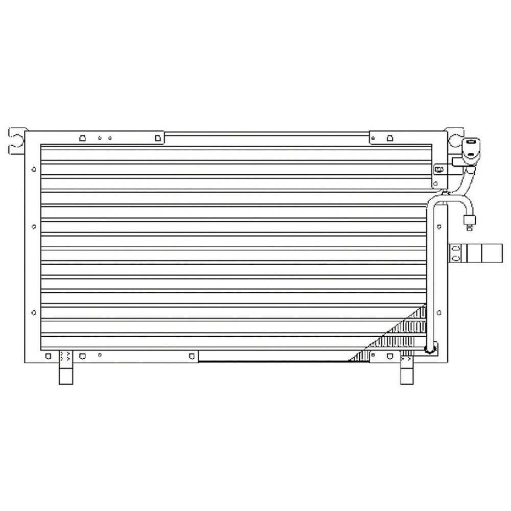 Ac Condenser 1993-1996 Isuzu Amigo, Isuzu_pickup, Rodeo & Honda Passport