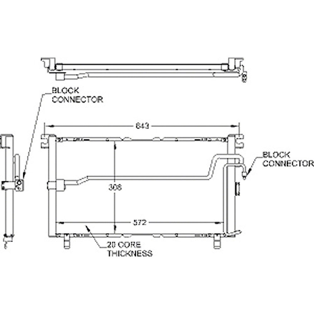 Ac Condenser 1991-1997 Isuzu Rodeo & Honda Passport