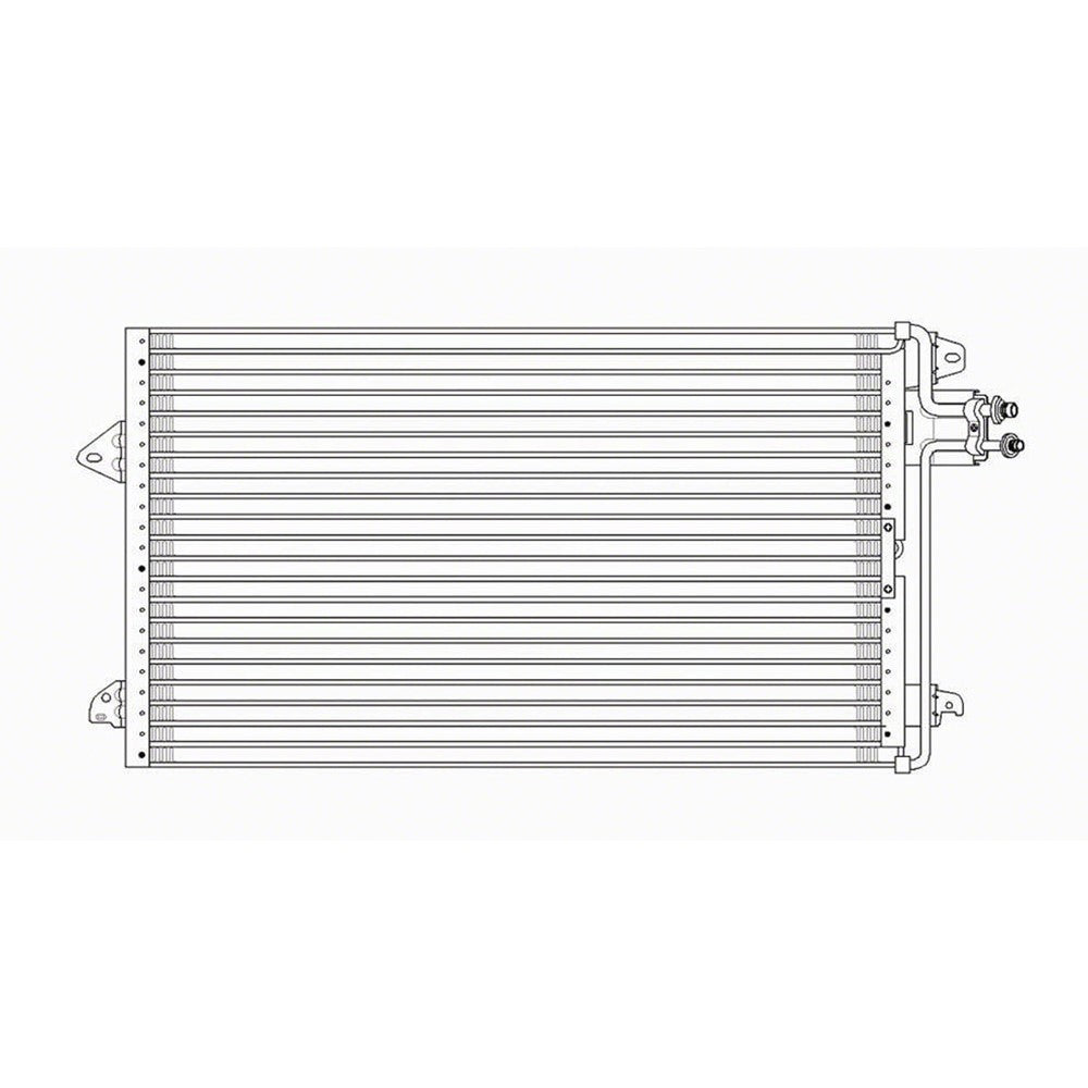 Ac Condenser With Quick Connect Fittings 1995-1997 Ford Windstar