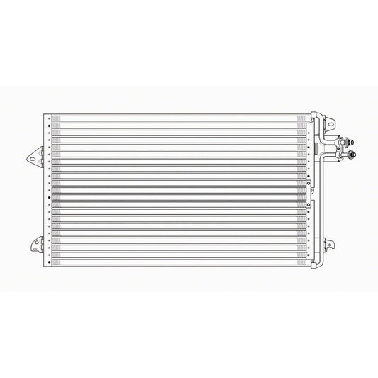 Ac Condenser With Quick Connect Fittings 1995-1997 Ford Windstar