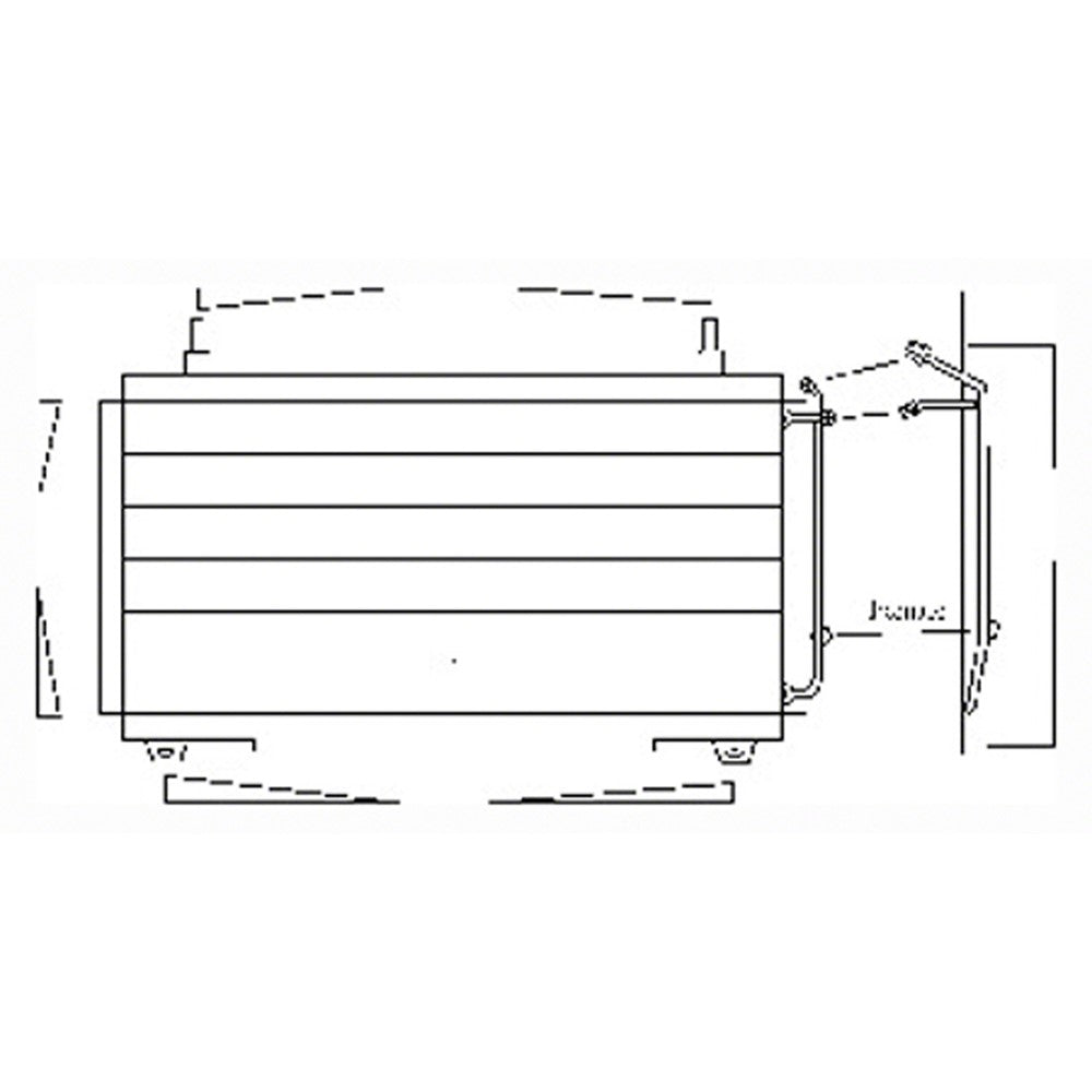 Ac Condenser 1994-2004 Mercedes-Benz C220, C280, C230, C43 Amg, Clk430, Clk55 Amg, Clk500