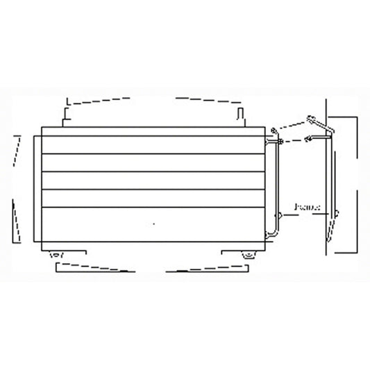 Ac Condenser 1994-2004 Mercedes-Benz C220, C280, C230, C43 Amg, Clk430, Clk55 Amg, Clk500