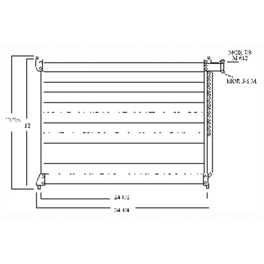 Ac Condenser 2.5l L5 1995-1998 Acura Tl