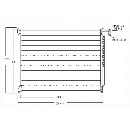 Ac Condenser 2.5l L5 1995-1998 Acura Tl