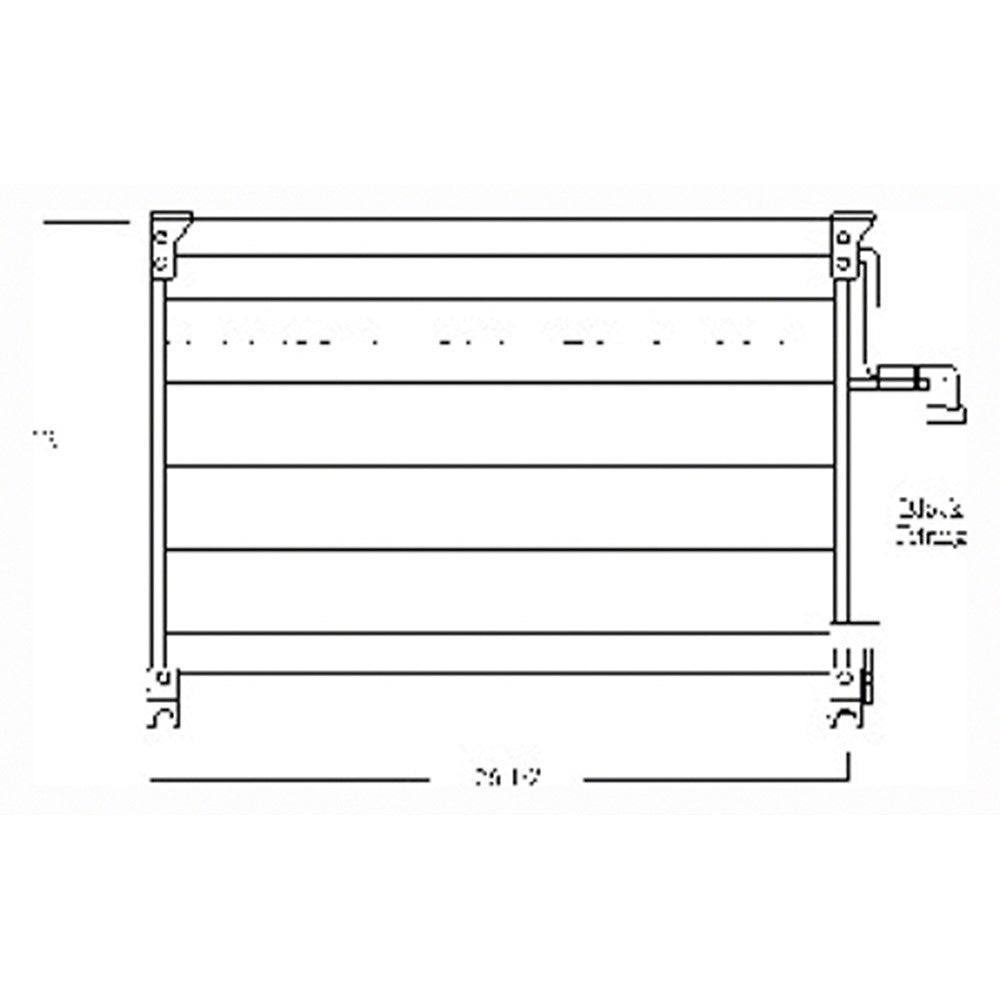 Ac Condenser 1995-1998 Chrysler Sebring & Dodge Avenger