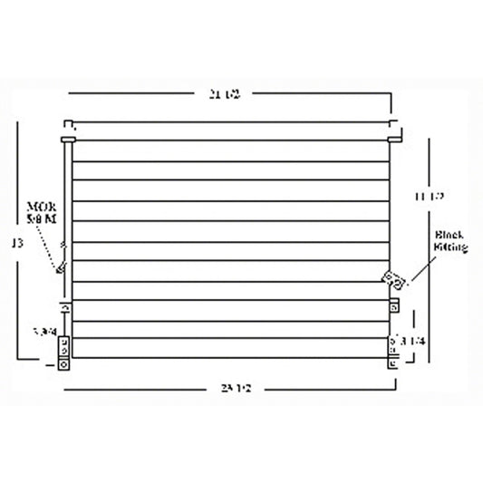 Ac Condenser 1998-2000 Toyota Tacoma