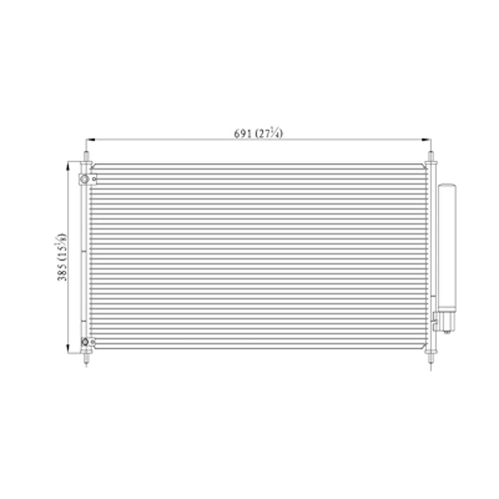 A C Condenser 2013-2017 Honda Accord