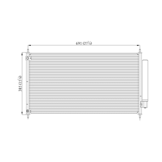 A C Condenser for 2013-2017 Honda Accord
