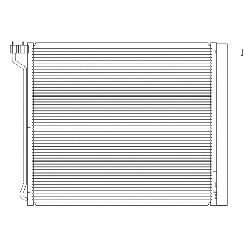 A C Condenser For V8 Models Only [x-Drive50i X5m X6 Hybrid] 2008-2019 Bmw X6, X5
