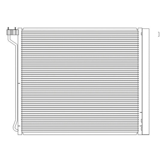 A C Condenser For V8 Models Only [x-Drive50i X5m X6 Hybrid] 2008-2019 Bmw X6, X5