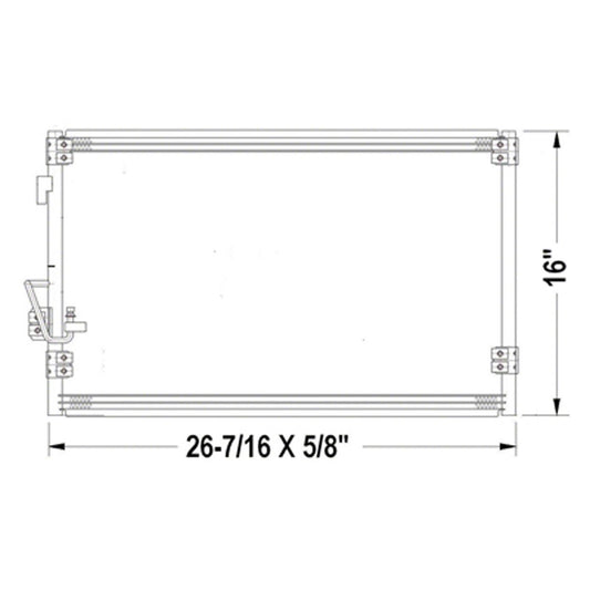 Ac Condenser 1999-2002 Land Rover Discovery