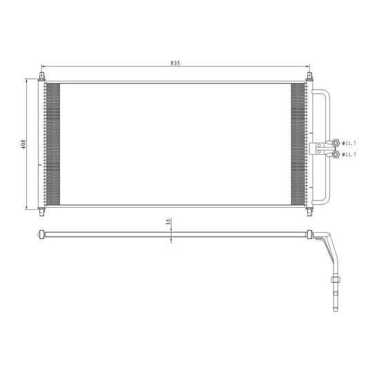 Ac Condenser 2004-2008 Ford Pickup_ford_lightduty & Lincoln Mark Lt